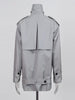 Loose Spliced Double Breasted Trenchs for Women Lapel Long Sleeves Patchwork Belt Trench Female Clothes