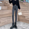Women Stretch Jeans Lady Slim Skinny Pencil Jeans High Waist Vintage Pants Girls Leggings Straight Leg Korea Trousers