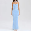 Elegant 2 Pieces Dress Set with Scarf Women Matching Sets Sexy Cropped Top and Long Dress Set Casual Dress