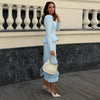 Elegant Woolen Top Pants Women Set Urban Long Sleeve Slash Neck Pleated Blouse Straight Trousers Autumn Winter Lady Suit