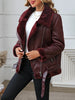 Winter Women Faux Fur Leather Jacket Casual Lady Thick Warm Leather Coat High Street Motorcycle Outwear