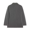 Women's Blazer Office Lady Long Sleeve Double-breasted Mid-length Casual Suit Coat Elegant Simple Stylish Outerwear