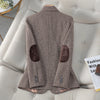 Coffee Blazer Women Spring Autumn High End Design Casual Slim Jacket Office Lady Work Coat Tops Gray