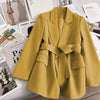 Elegant Blazer Woman Spring Solid Color Tie Suit Jacket Temperament Korean Version of The Casual Suit Woman Clothing