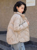 Janveny 90% White Duck Down Jacket Women Ultra Light Down Coat Casual Loose Stand-Up Collar Clothes Waterproof Windproof Outwear