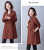 Spring Autumn Comfortable Women's Trench Coat Mid Length Version Temperament Female Windbreaker Outerwear