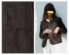 Women's Autumn Clothing European Sheepskin Casual O-Neck Single-Breasted Coffee Litchi Stria Genuine Leather Jacket