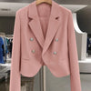 Blazer Women Coat Spring Office Lady Blazer Womens Casual Korean Short Temperament Suit Jacket Female Outerwear