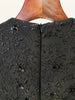 High Street Designer Stylish Dress Women's Beaded Floral Jacquard Trimmed Dress