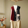 Spring and Autumn loose design vest, vest, women's outerwear, camisole, retro knit vest, cardigan, woolen sweater
