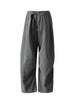 Gray 3 Piece Set Women's Lapel Blazer Short Vest High Waist Drawstring Wide Leg Pants Suit Autumn