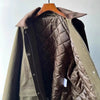 Splicing Corduroy Workwear Jacket, Military Green Hunting Outfit, Retro Cotton Jacket, Women's Spring