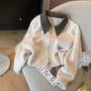 Autumn Winter knitted Cardigan Sweater Women Long-Sleeved Polo Collar Short Coat Female Loose Sweater Lady Tops