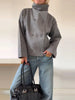 Elegant Women's Coat High Stand Collar Full Sleeve Double Breasted Solid Female Coats Autumn High Street Lady Top