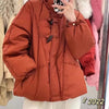 Women's Jacket Korean Version Stand Collar Short Cotton-padded Jacket Thickening Warm Parkas Winter Vintage Coat