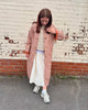Women Plaid Long Windbreaker Chic Lapel Single Breasted Pocket Loose Jackets Lady Daily Commuting Street Outerwear