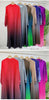 Prom Dress For Women Gradient Long Sleeves Maxi Pleated Print Dresses Spring Female Clothing 2DA3612