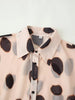 Leopard Print Sheer Chiffon Shirt Style Dress Women Casual Lapel Chic Vacation Mini Dresses Detachable Scarf