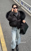 Lagabogy Loose Parkas Outwear Large Real Natural Fur Collar Winter Puffer Jacket Women Thick Warm Duck Down Coat Female