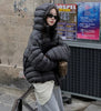 Fall Lightweight Hooded Puffer Jacket Russian Winter Women Zip Up Solid Warm Cotton Padded Outerwear Quilted Coat Куртка