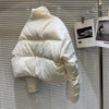 Winter Clothing Parkas Women's Outwear Short Coats Korean Rhinestone Coat Ladies Thickened Warm Cotton Puffer Jackets