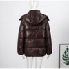Solid Hooded Padded Jacket Women's Warm Long Sleeve Oversized Jacket Autumn Winter Lady High Street Outerwear