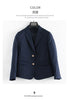 Preppy Style Slim Fit Solid Blazer Woman Double Button Turn-Down Collar Blazers Women Spring Autumn Basic Student JK Suit Coat