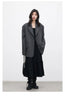 Korean Women Blazers Loose Casual Retro Plaid Single Breasted Mid Length Ladies Jacket Coat Spring Autumn
