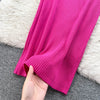 Women Polo Collar Knit Maxi Long Dress Elastic Ribbed Long Sleeve Bodycon Sweater Dress Elegant Ladies Party Casual Outfits