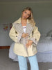 Plaid Trench Short Coat Casual Double Breasted Shawl Lapel Loose Street Jacket Lady Fall Chic Daily Commute Outerwear