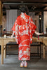 Kimono Women Sexy Yukata Evening Dress Japanese Cosplay Costume Floral One Size
