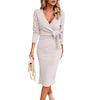 Maternity Womens Solid Color Jacquard V-Neck Knit Long Tight Sleeve Dress Belt Pregnancy Winter Women Sweater Clothes