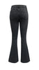 Women Jeans Flare Pants High Waist Streetwear Pockets Buttons Trousers Autumn Female Casual Stretch Denim Floor Length