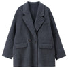 Women's 100% Wool Blazer Tailored Coat Winter Classic Suit Jacket Elegant Lady Warm Windproof Outerwear W54OA8778