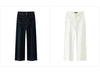 Women Jeans Panel Raw Hem Flare Leg Retro Street Style Slim Long Denim Pants Spring Urban Daily Wear