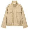 Leather Jacket Women Autumn Oversized Bomber Jacket Coats & Jackets Stand Collar Long Sleeve Tops Outerwears