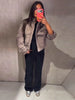 Vintage Stand Collar Women's Coat Full Sleeve Pocket Zippers Loose Lady Short Jackets Autumn Winter Female Streetwear