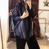 Yudx Pleated Long Sleeve Turndown Collar Cardigan Coats Woman Autumn Winter Loose Batwing Sleeve Short Jacket Designer Clothes