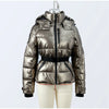 Casual Hoodie Thicken Belts Coats Women Solid Full Sleeve Stand Collar Closed Zippers Coat Female Winter Lady Outwears