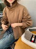 Korea Short Outerwear Woman Casual Loose Lazy Chic Long Sleeve Cotton Blends Windbreaker Coats Thin Thench