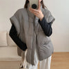 Autumn Winter Simplicity Comfortable Women's Cotton Vest Temperament Versatile Ladies Down Cotton Waistcoat Jackets