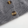 V Neck Cropped Cardigan Women Long Sleeve Twist Knitted Sweater Coats Autumn Winter Keep Warm Korean Cardigan