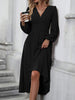 Dresses Woman Fall and Winter: Off-Shoulder Lantern Sleeve Pleated Long Dress Tops Skirts Y2k Clothes
