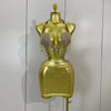 Stock Sparkly Diamonds Chain Top Mini Dress Two Pieces Women Eveing Celebrate Party NightClub Festival Outfit Sexy Stage Costume