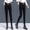 Winter wool mom Jeans Oversize Slim y2k goth Denim Pants Women Skinny blue jean Pencil Stretch Leggings Woman clothing