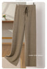 100% Merino Wool High Waist Knitted Pants Female Korean Wide Leg Pants Autumn and Winter Wool Pants Solid Color Casual Pants