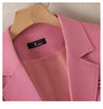 Women Pink Coffee Black Solid Blazer Female Long Sleeve Single Breasted Suit Jacket Coat Ladies Office Blazer Outerwear