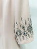 High Street Designer Party Vestido Women's Pearl Studded Diamond Long Dress