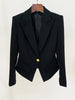 High Street Designer Jacket Women's Slim Fitting Single Button Lapel Blazer 3 Colors