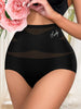 1pcs High Waisted Panties Lift Hip and Tummy Breathable Mesh Sexy Panties Cross Tummy Ice Silk Traceless